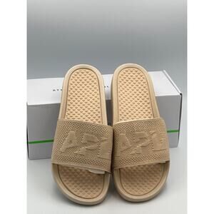 $130 APL Big Logo TechLoom Slide Metallic Champ Size 11M
